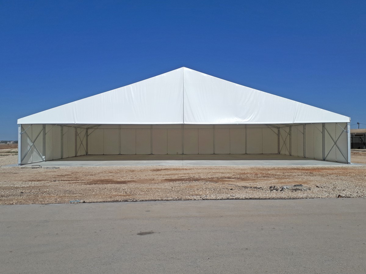 אוהל קונסטרוקציה אלומיניום, האנגר מודולרי, אוהל קבע, אוהל למכירה, אוהלים למכירה, סככה, מבנה תעשיה, מבנה קל, תכנון אוהלים